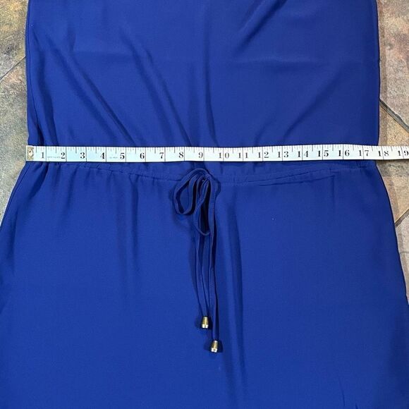 Naked Zebra Blue Tank Tie Waist Mini Dress - Picture 8 of 11